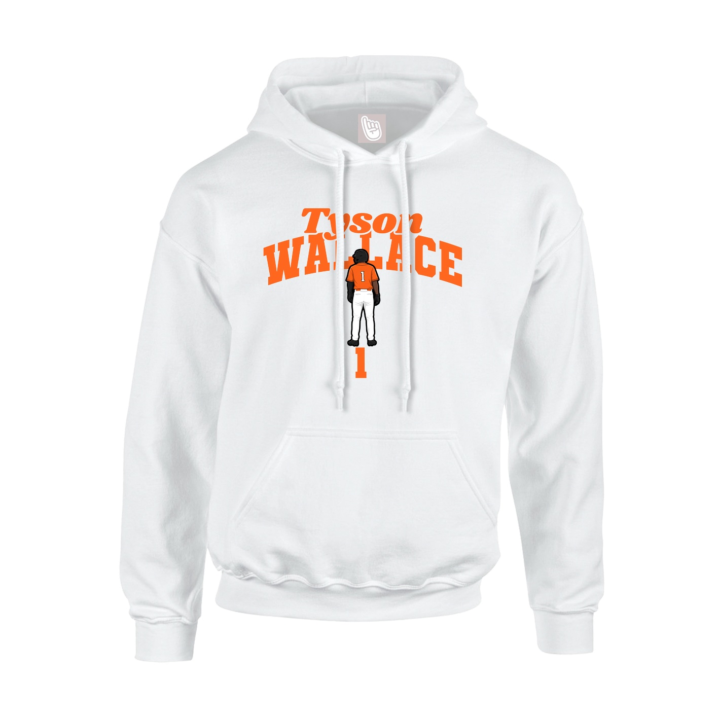 Hoodie — Signature Arch in White