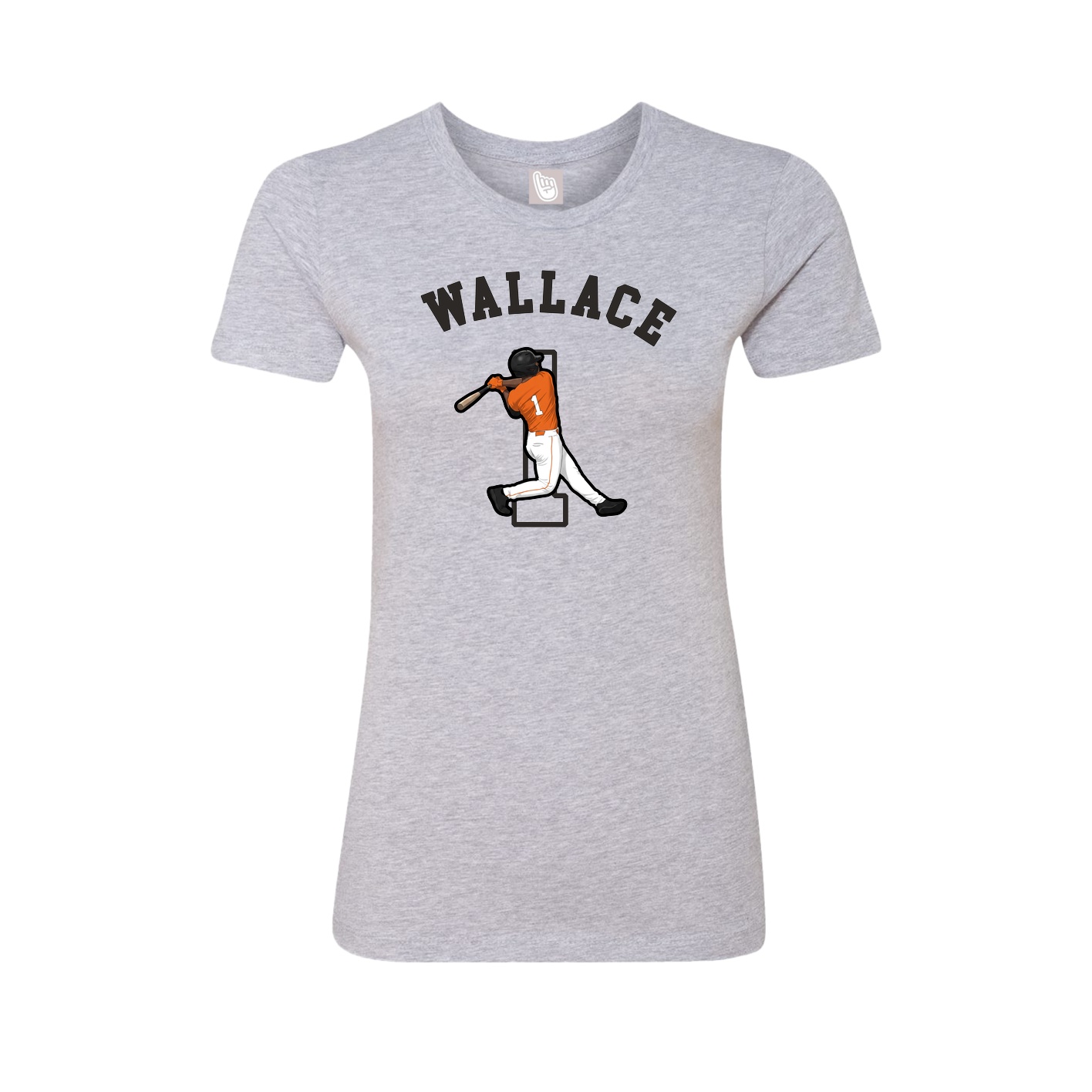Fitted Women's Tee — Shirsey Arch in Grey