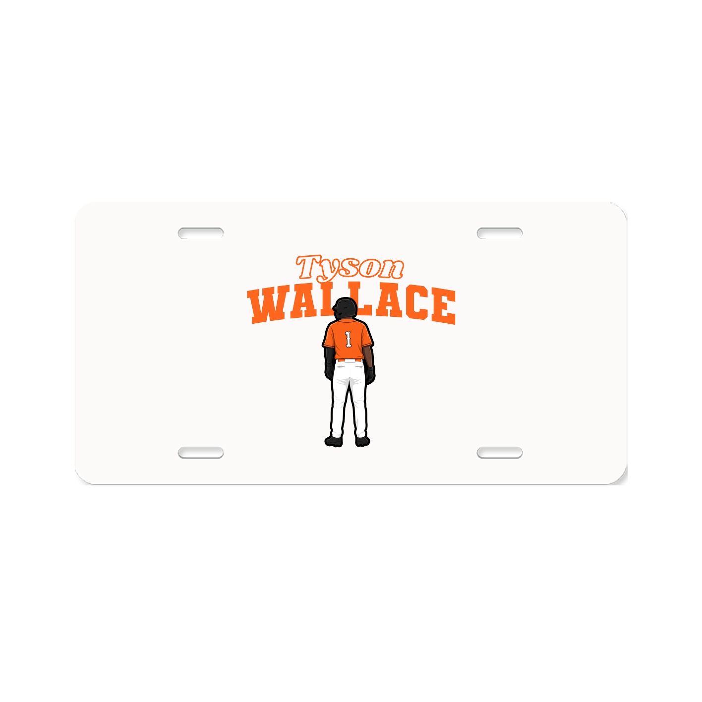 License Plate — Name Arch in Classic