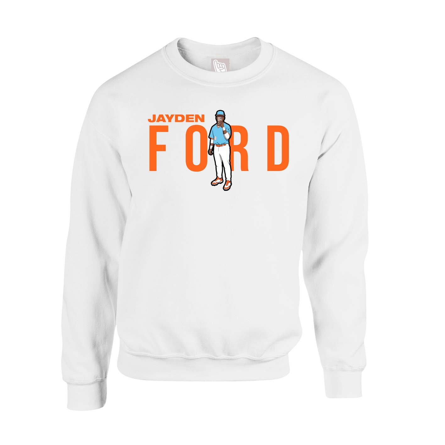 Fleece Crew — Player Name in White