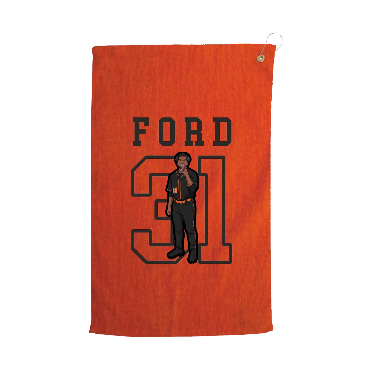 Golf Towel — Shirsey in Orange