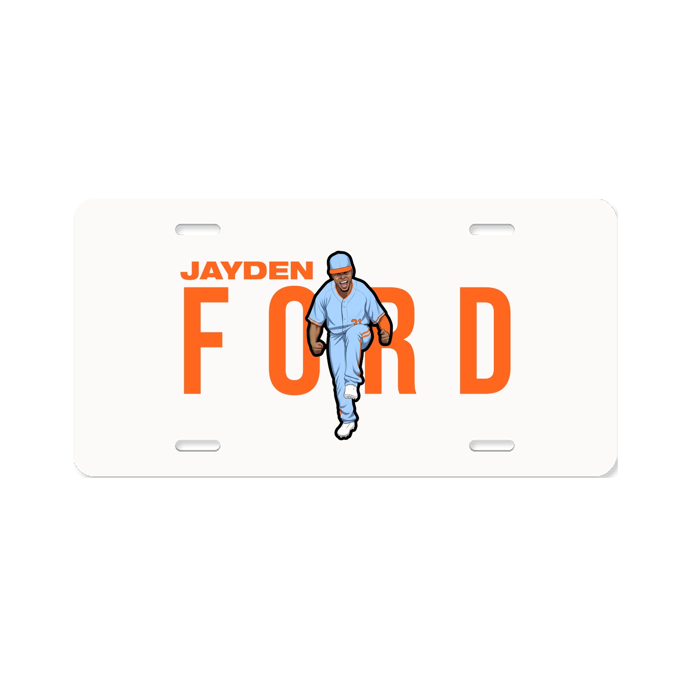 License Plate — Player Name in Classic