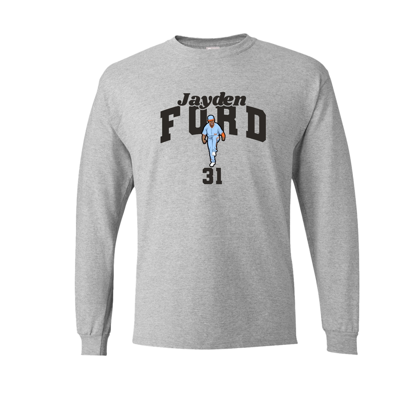Long Sleeve Tee — Signature Arch in Grey