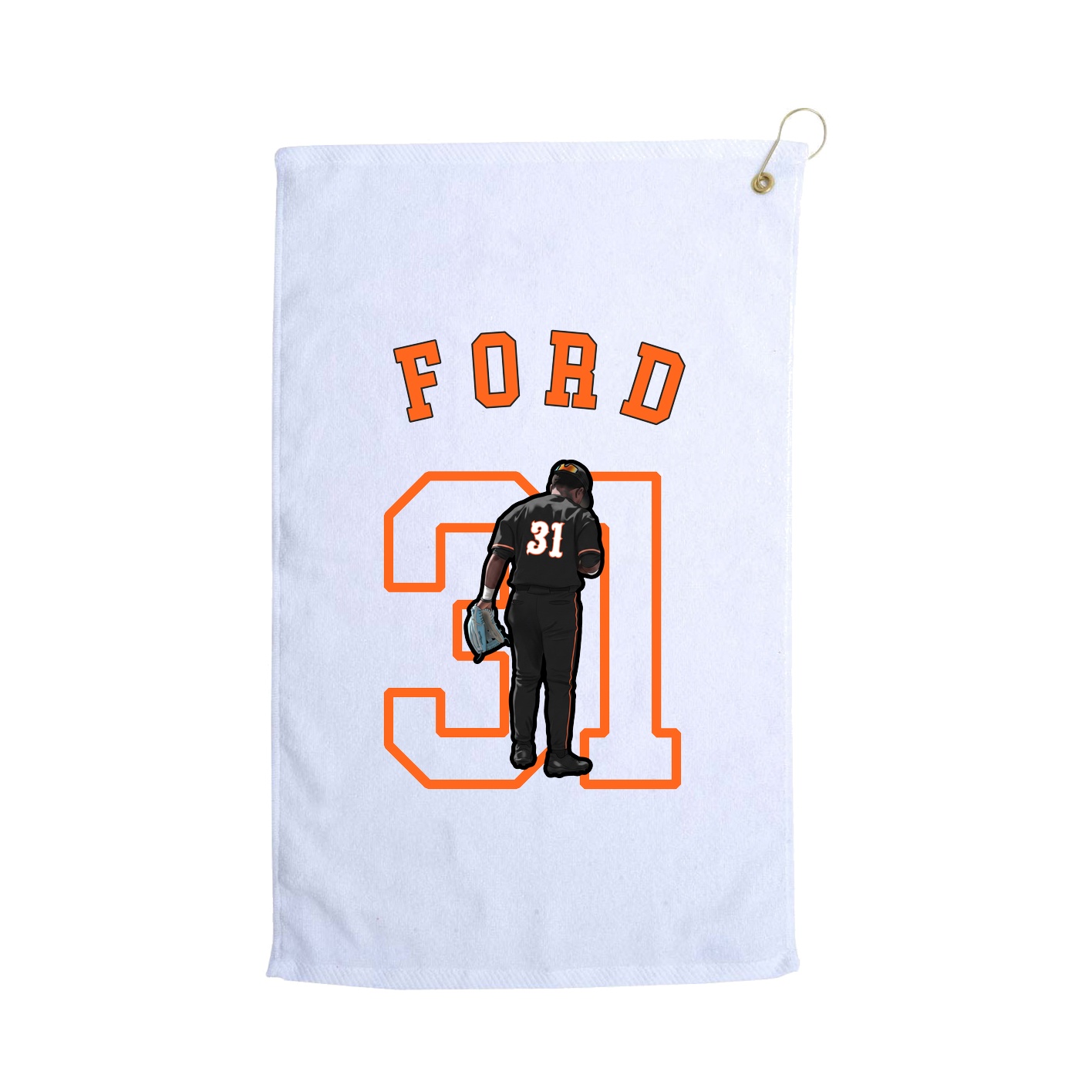 Golf Towel — Shirsey Arch in White