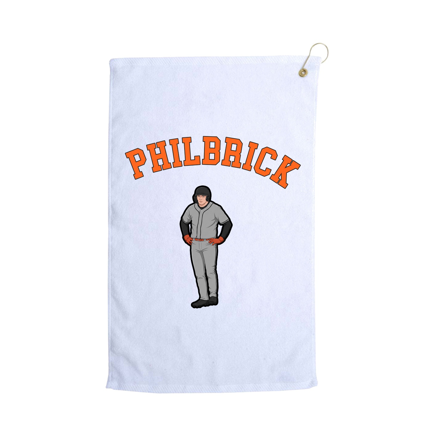 Golf Towel — Shirsey Arch in White