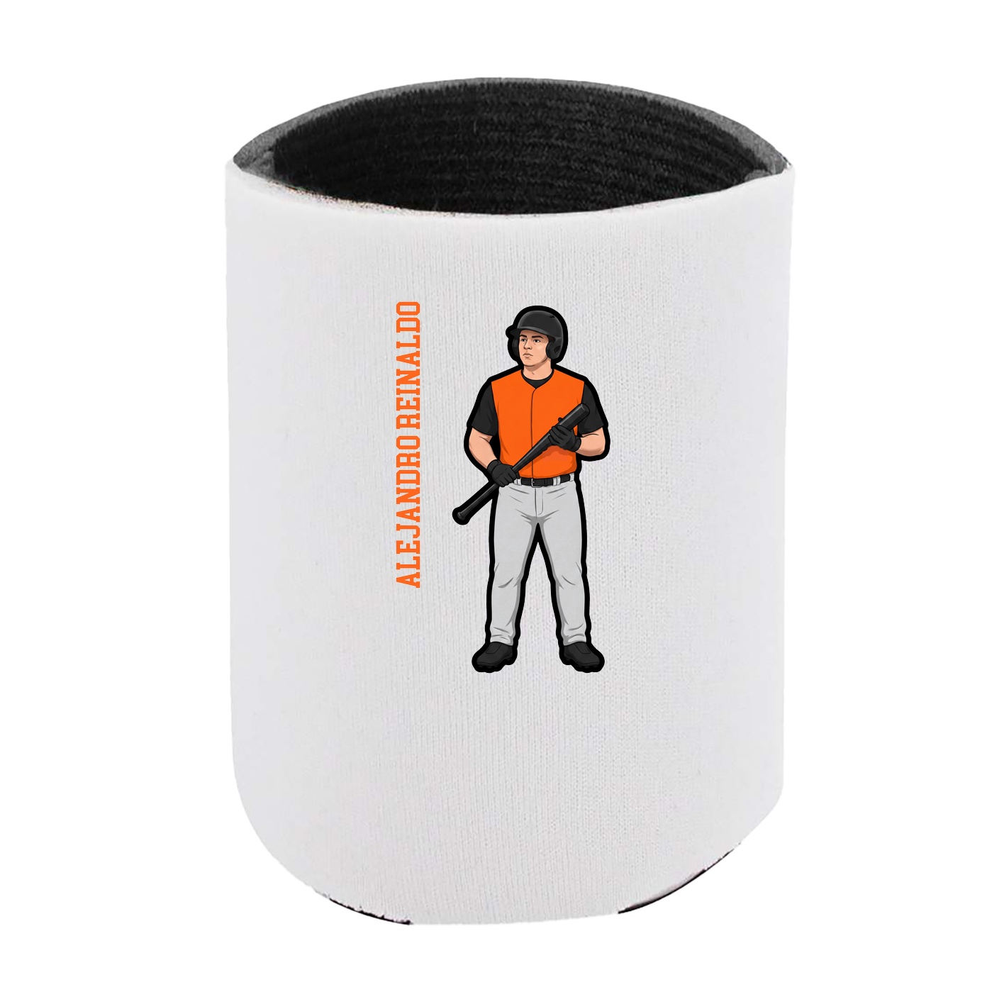 Can Holder — Name Vertical in White