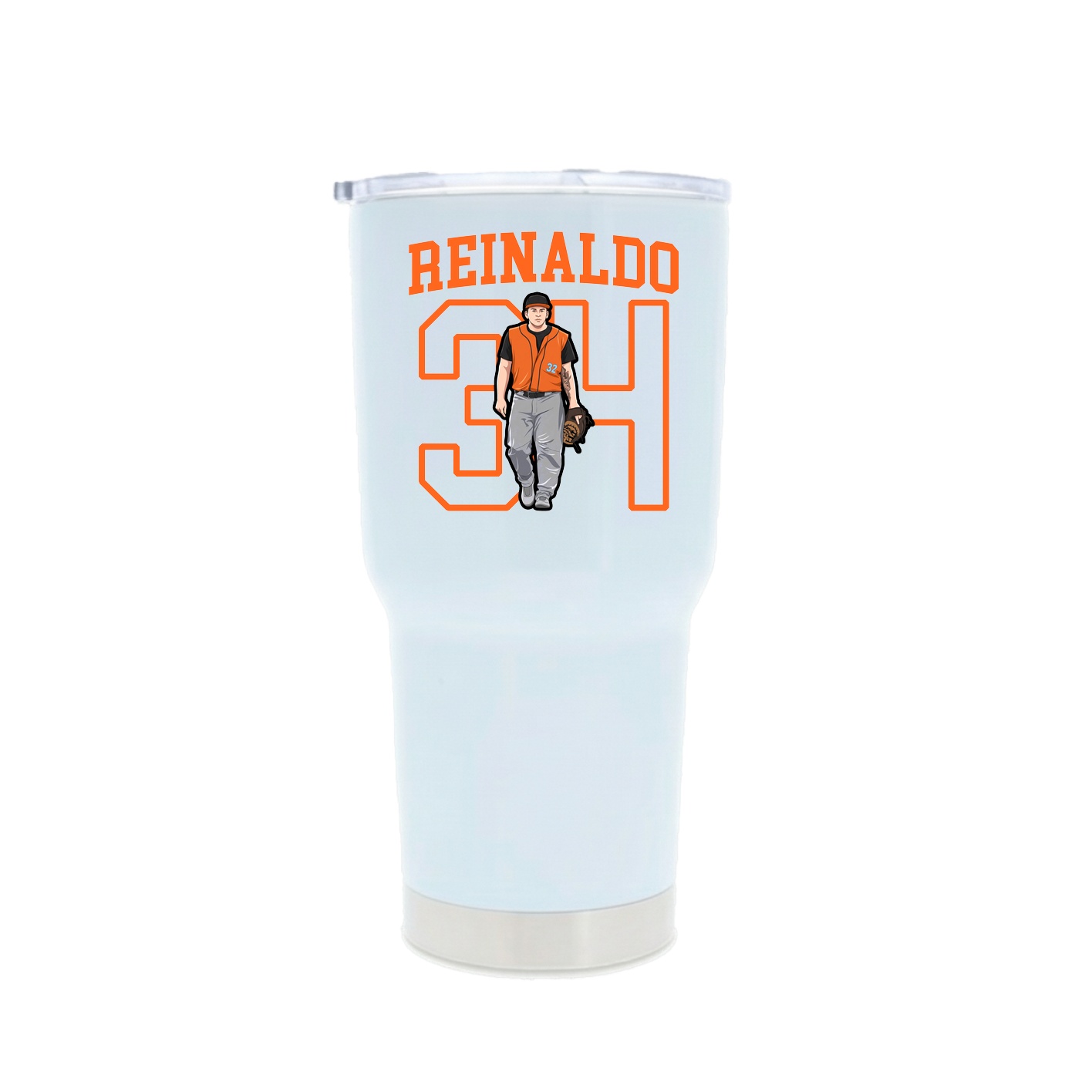 30oz Stainless Steel Tumbler — Shirsey in White