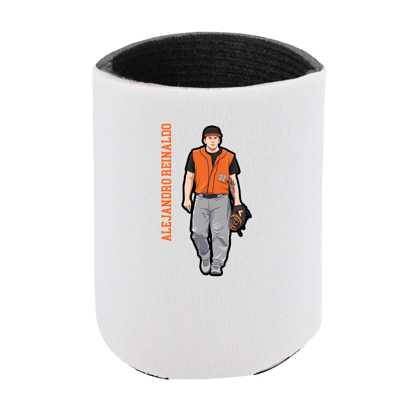 Can Holder — Name Vertical in White