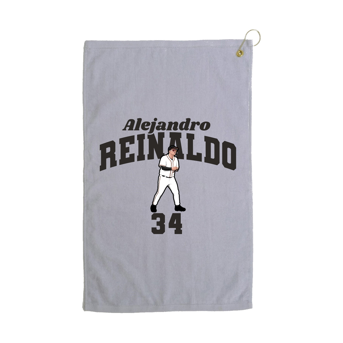 Golf Towel — Signature Arch in Grey
