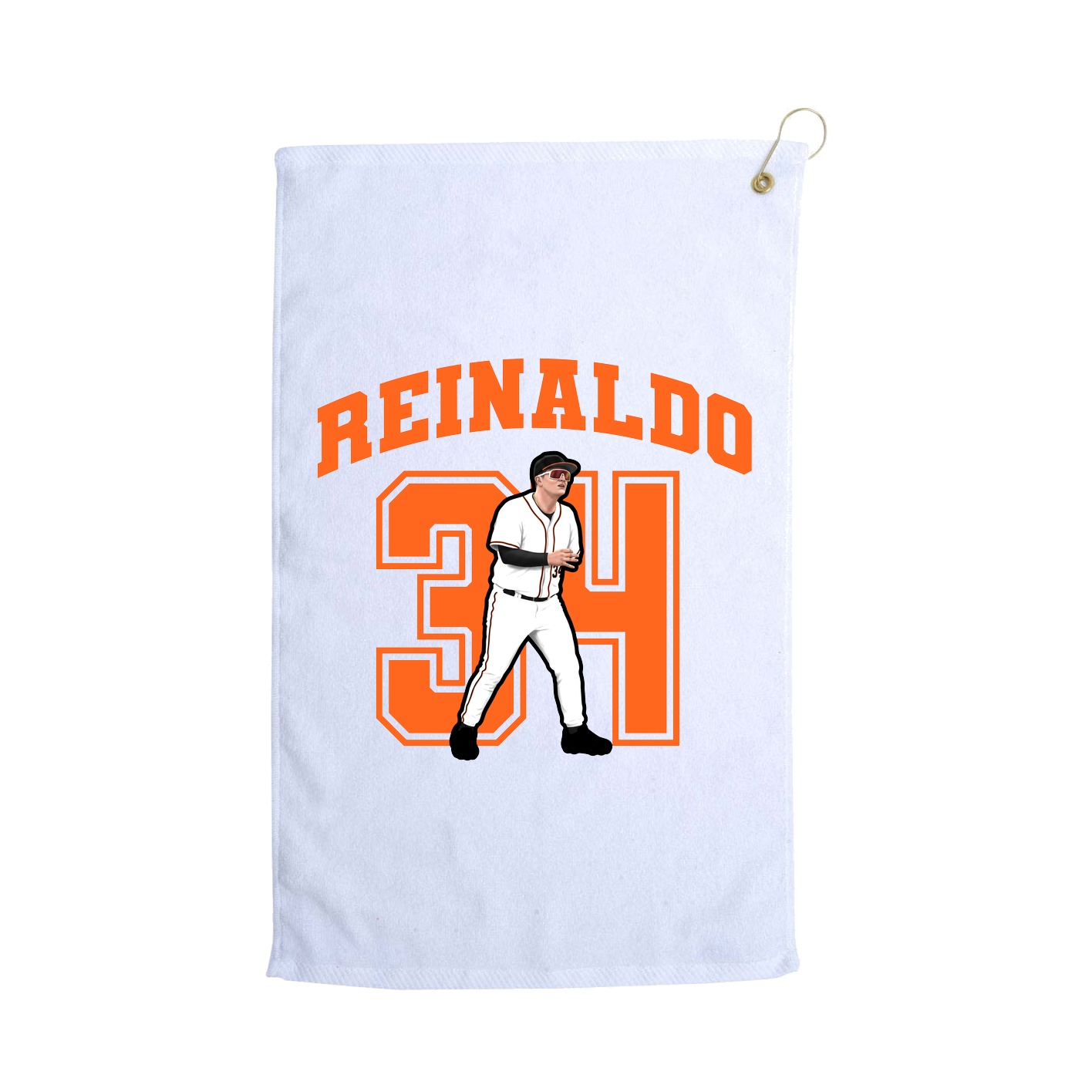 Golf Towel — Number in White