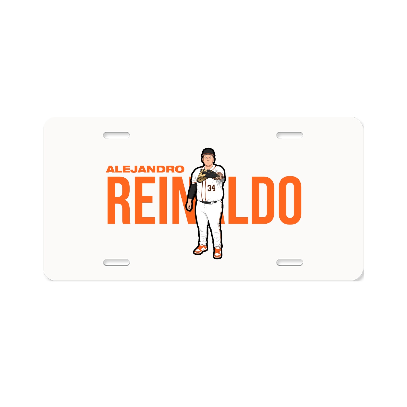 License Plate — Player Name in Classic
