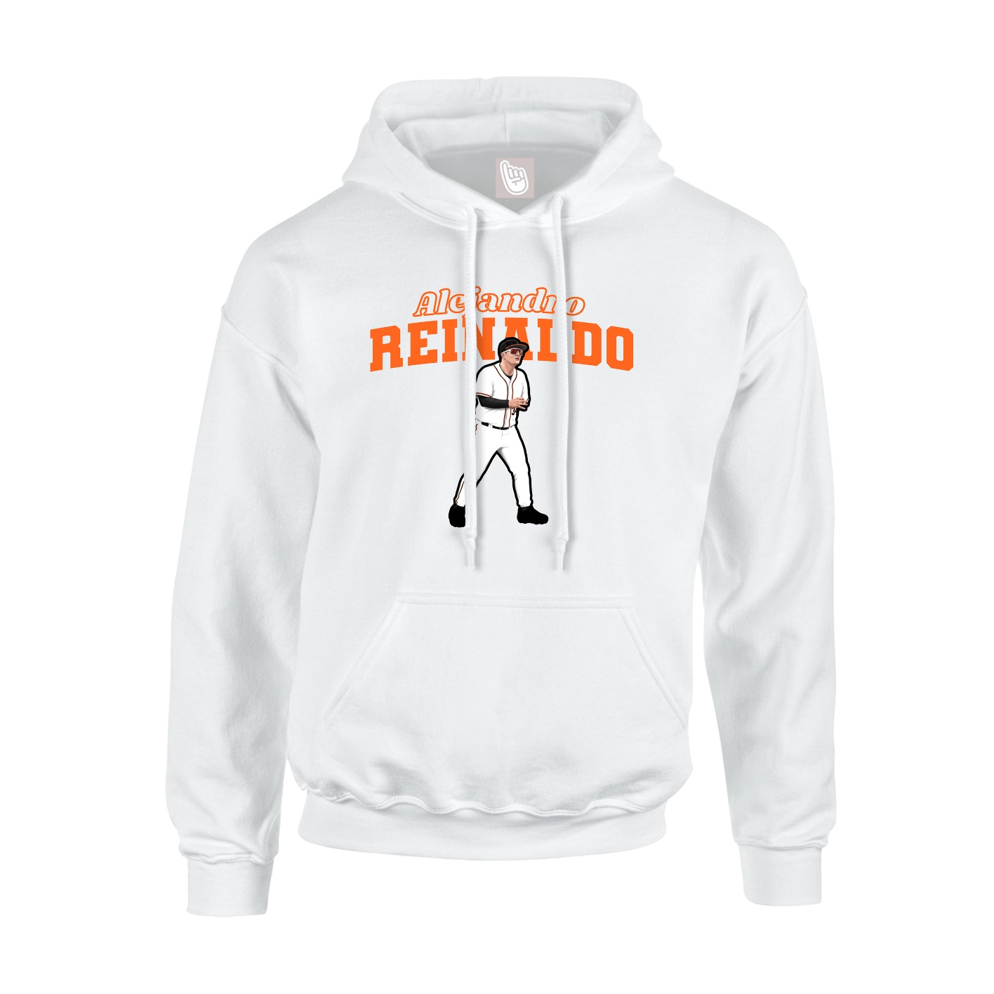 Hoodie — Name Arch in White