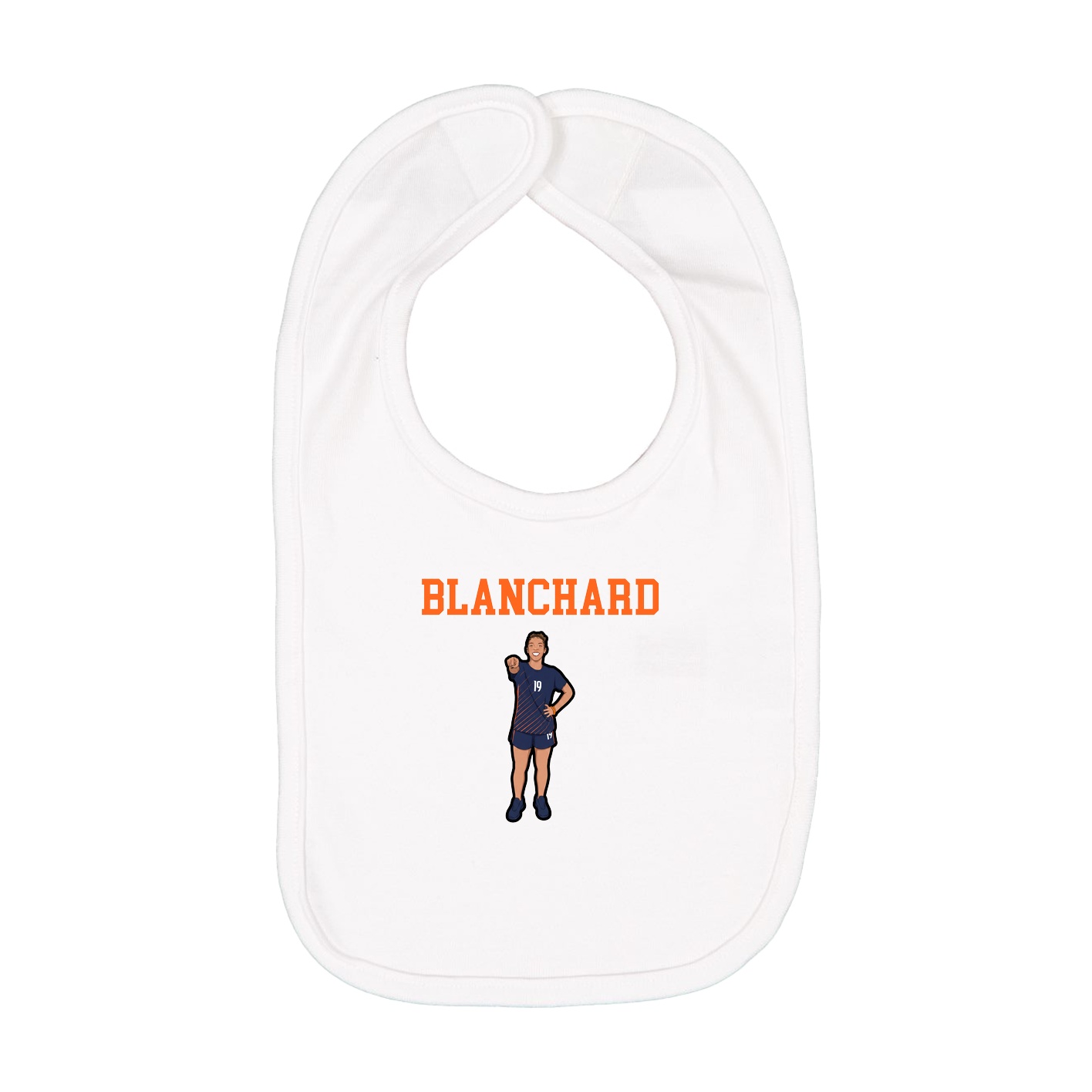 Infant Bib — Shirsey in White