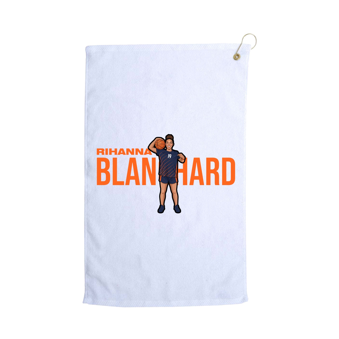Golf Towel — Player Name in White