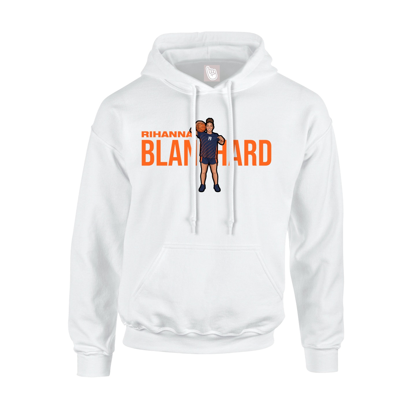 Hoodie — Player Name in White