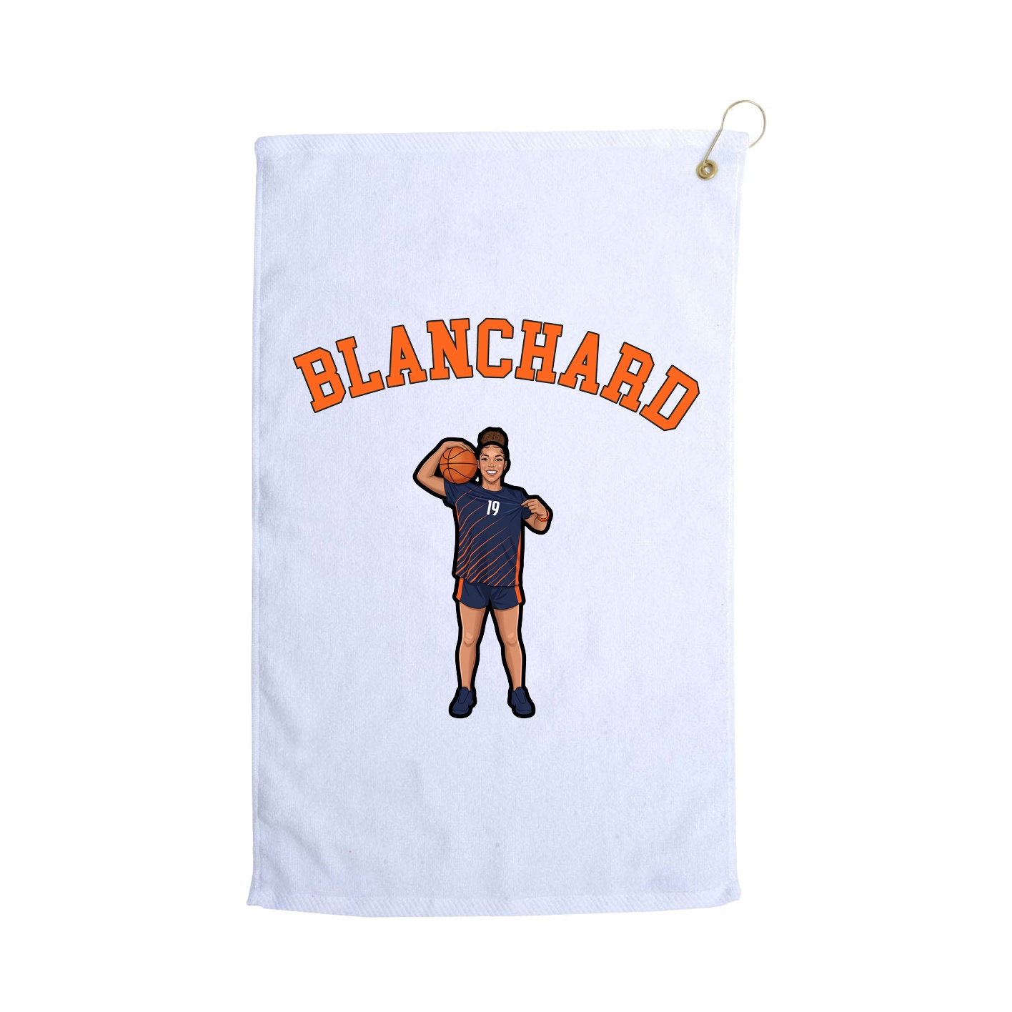 Golf Towel — Shirsey Arch in White