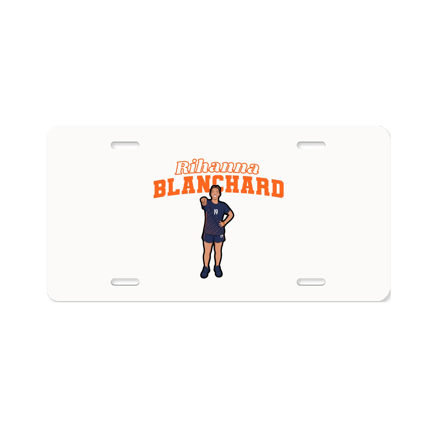 License Plate — Name Arch in Classic