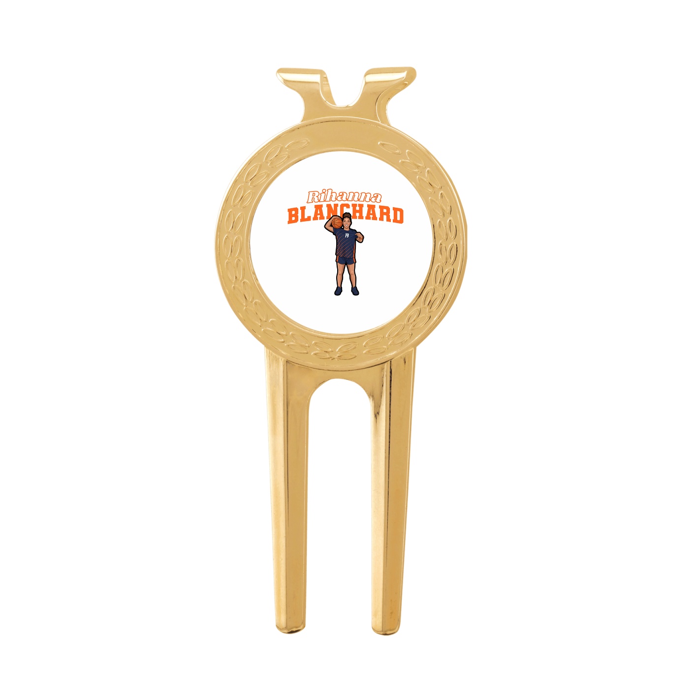 Divot Tool with Ball Marker — Name Arch in Classic