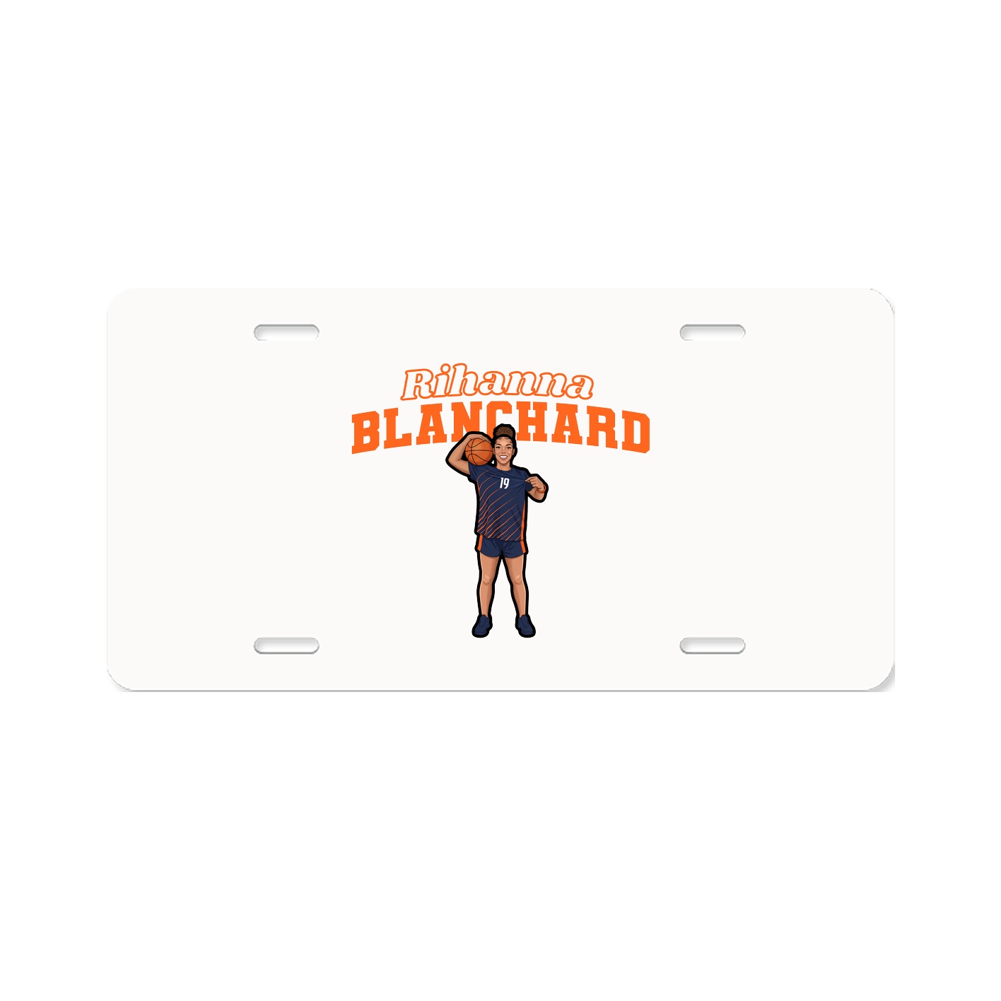 License Plate — Name Arch in Classic