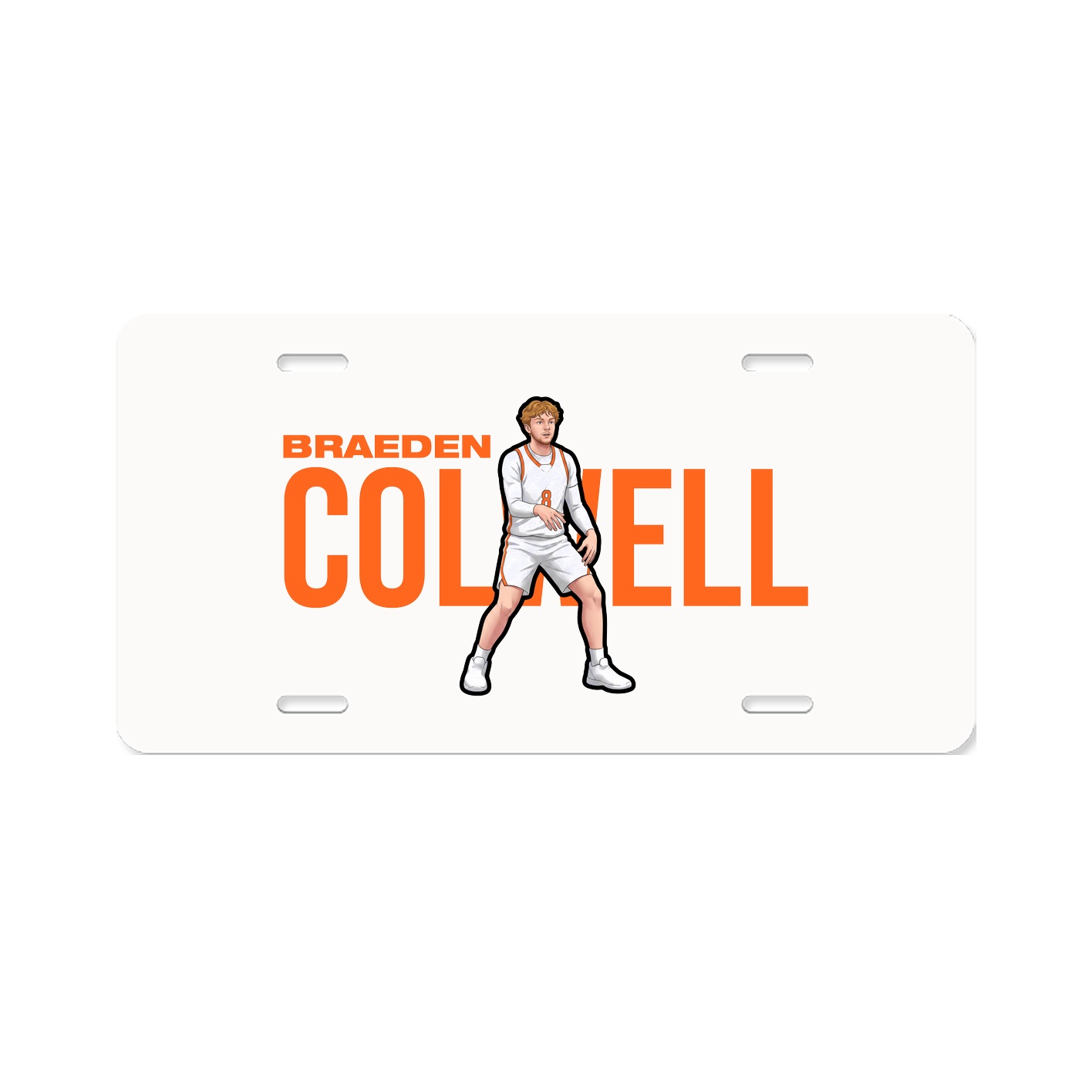 License Plate — Player Name in Classic