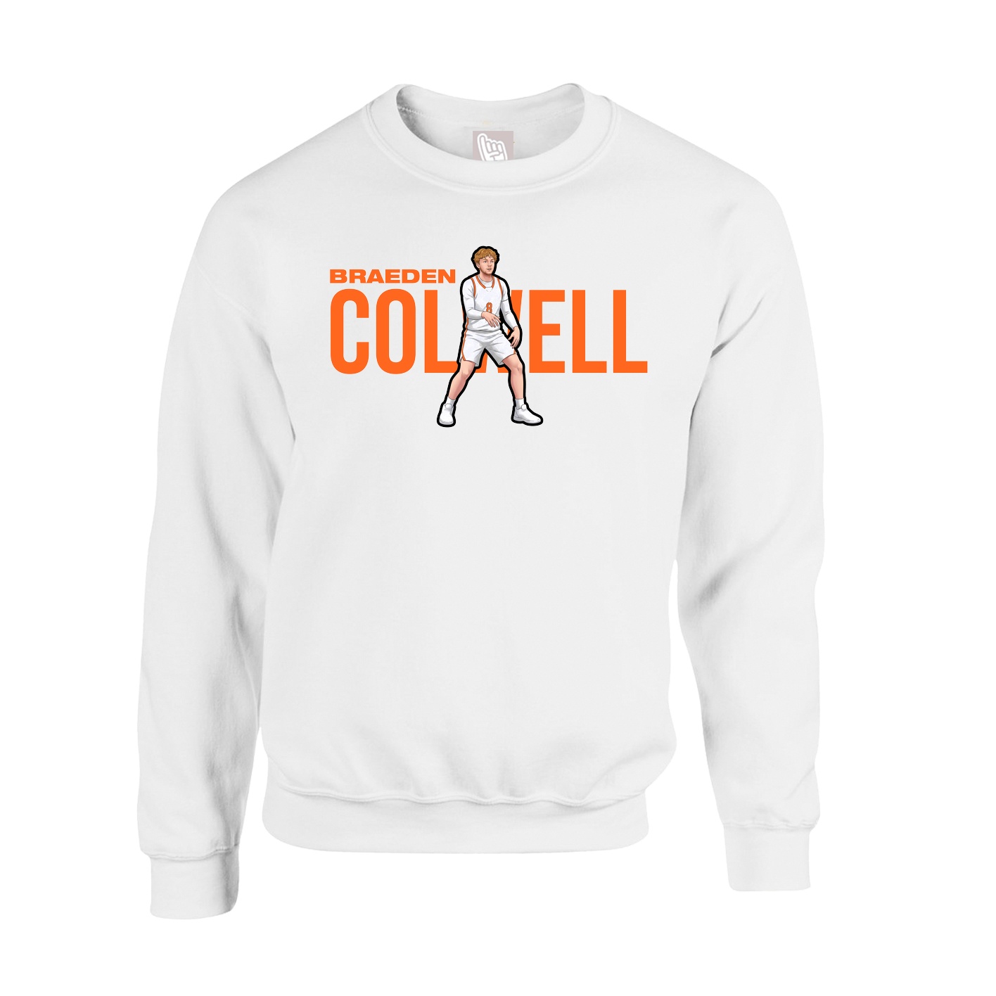Fleece Crew — Player Name in White