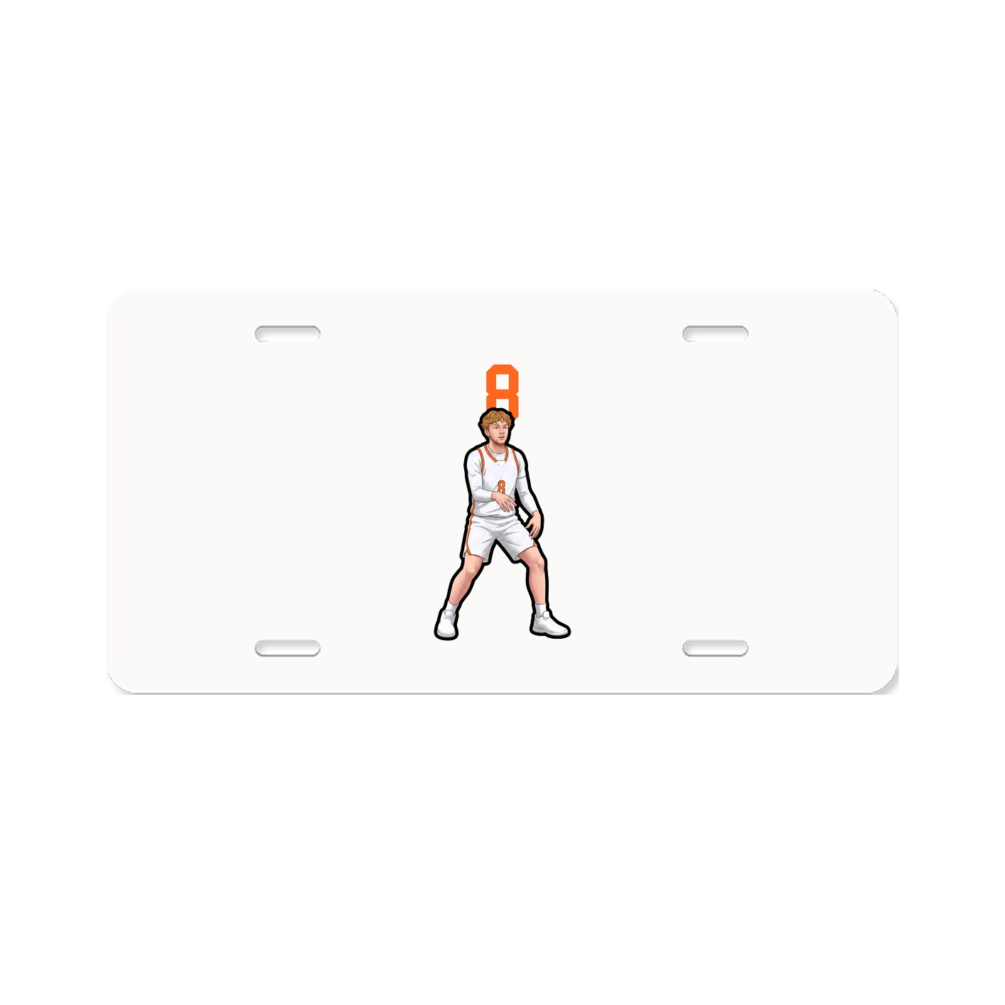 License Plate — Number Top in Classic