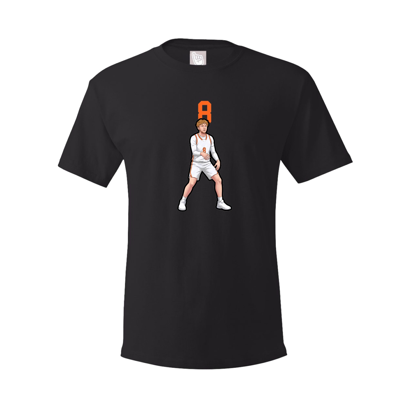 Youth Tee — Number Top in Black
