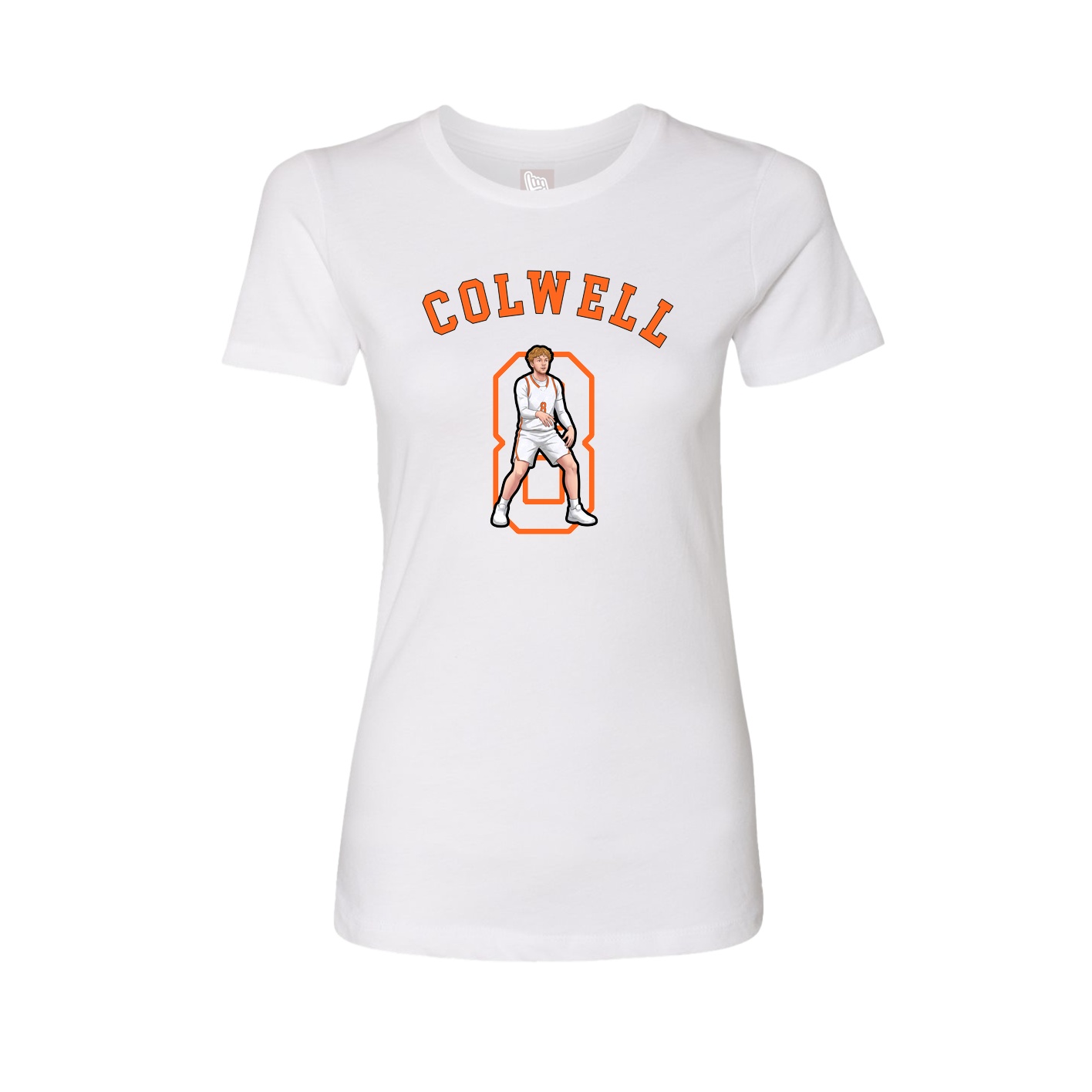 Fitted Women's Tee — Shirsey Arch in White