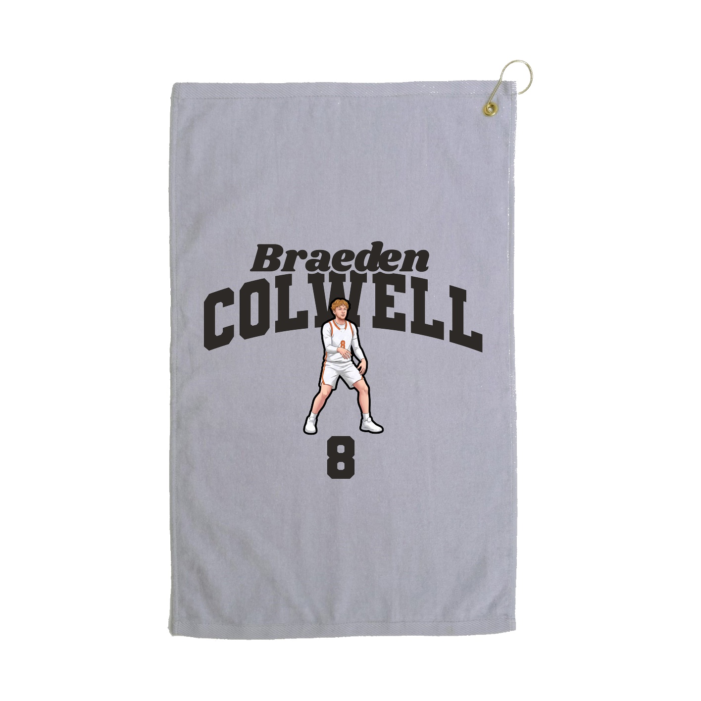Golf Towel — Signature Arch in Grey