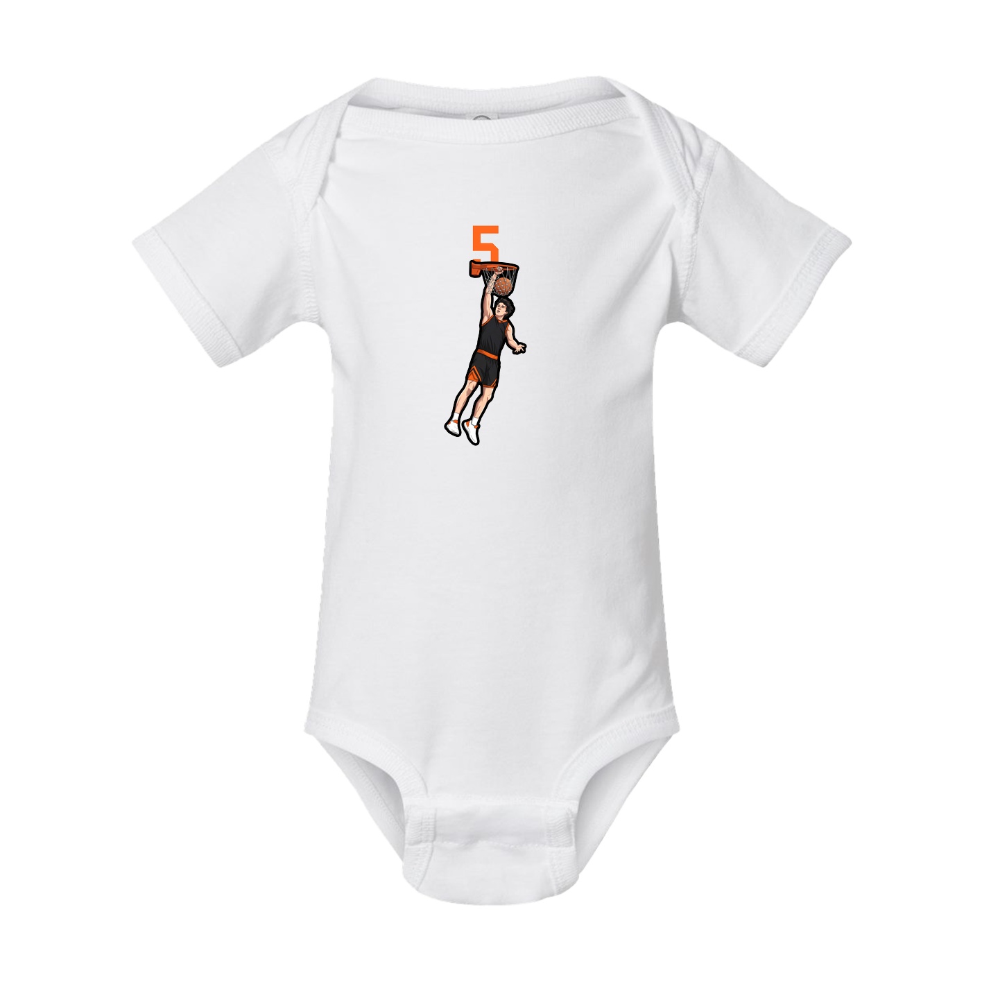 Baby Onesie — Number Top in White