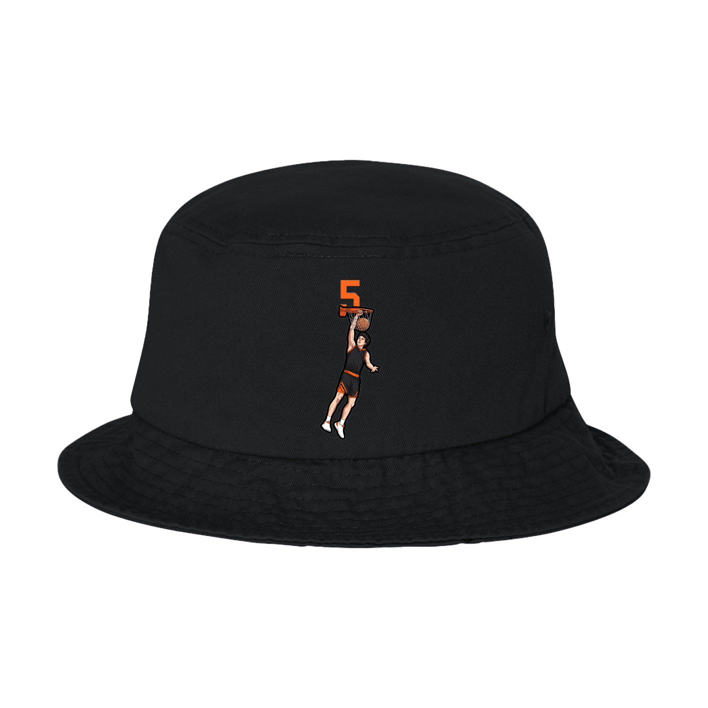 Bucket Cap — Number Top in Black
