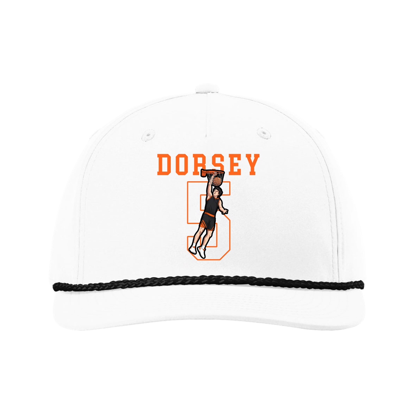 Five-Panel Classic Rope Cap — Shirsey in White