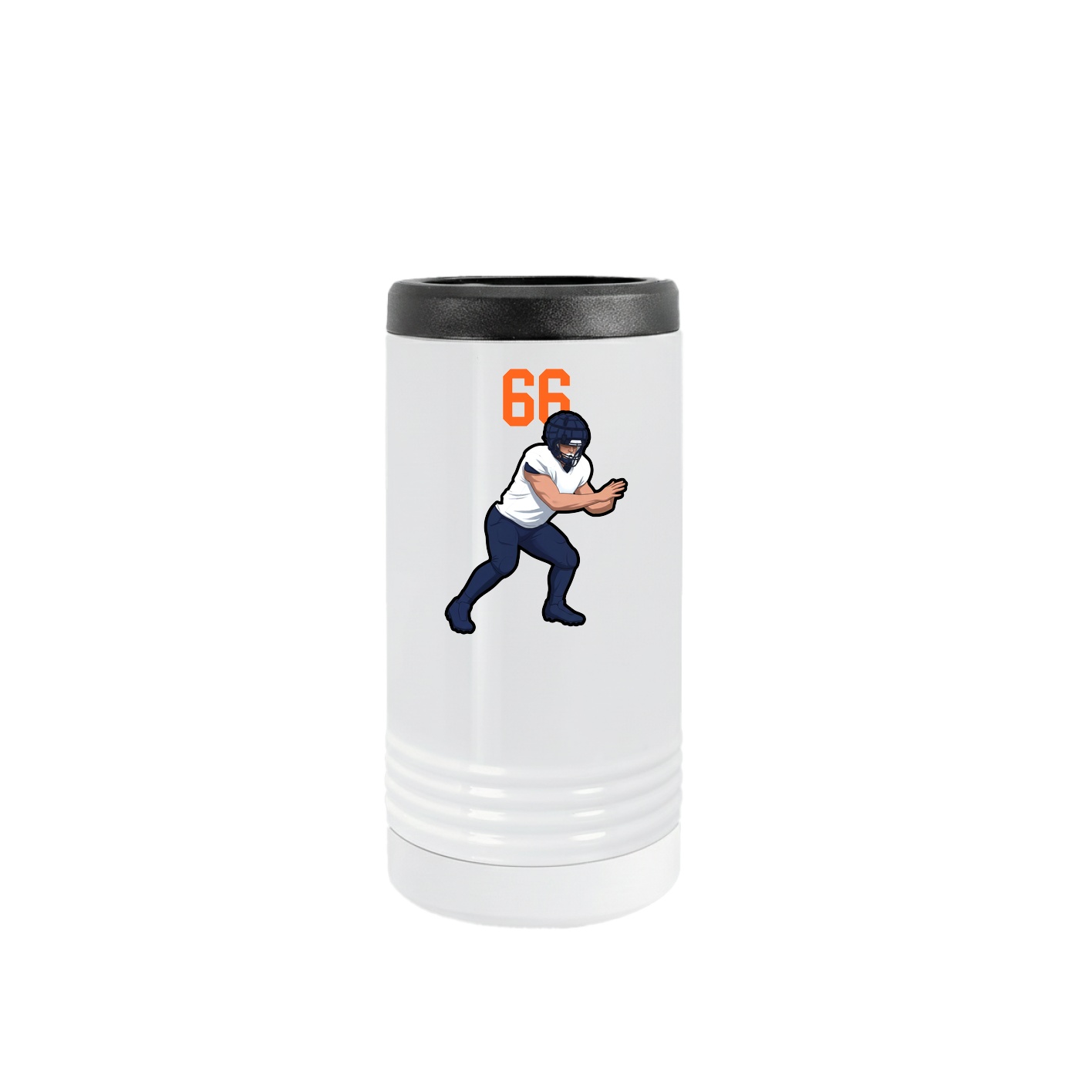 Slim Beverage Holder — Number Top in White