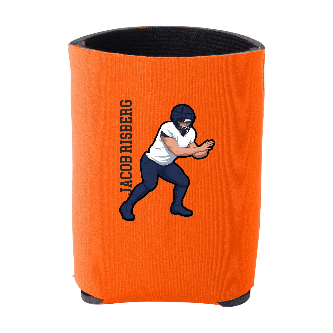 Can Holder — Name Vertical in Orange