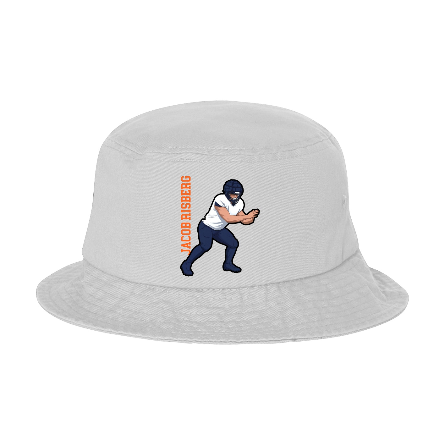Bucket Cap — Name Vertical in White