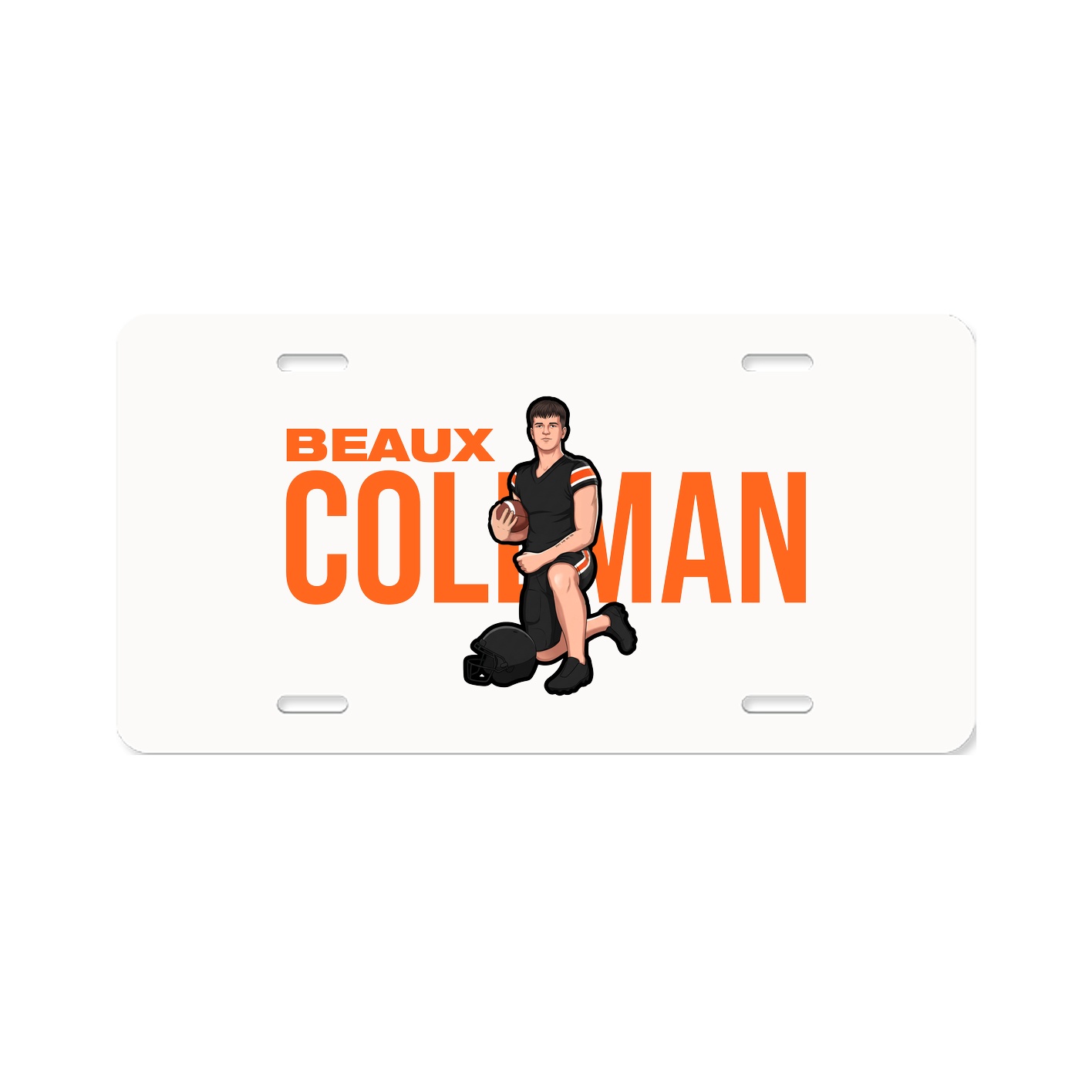 License Plate — Player Name in Classic