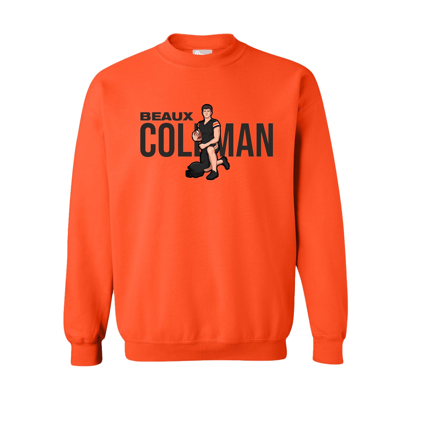 Fleece Crew — Player Name in Orange