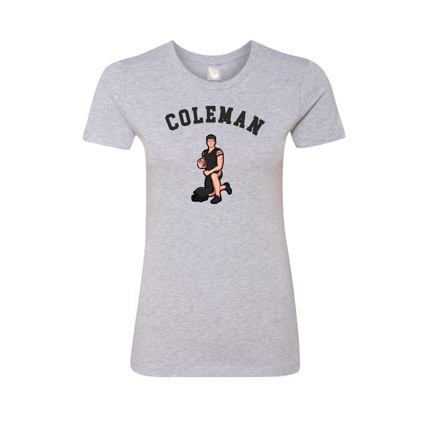 Fitted Women's Tee — Shirsey Arch in Grey