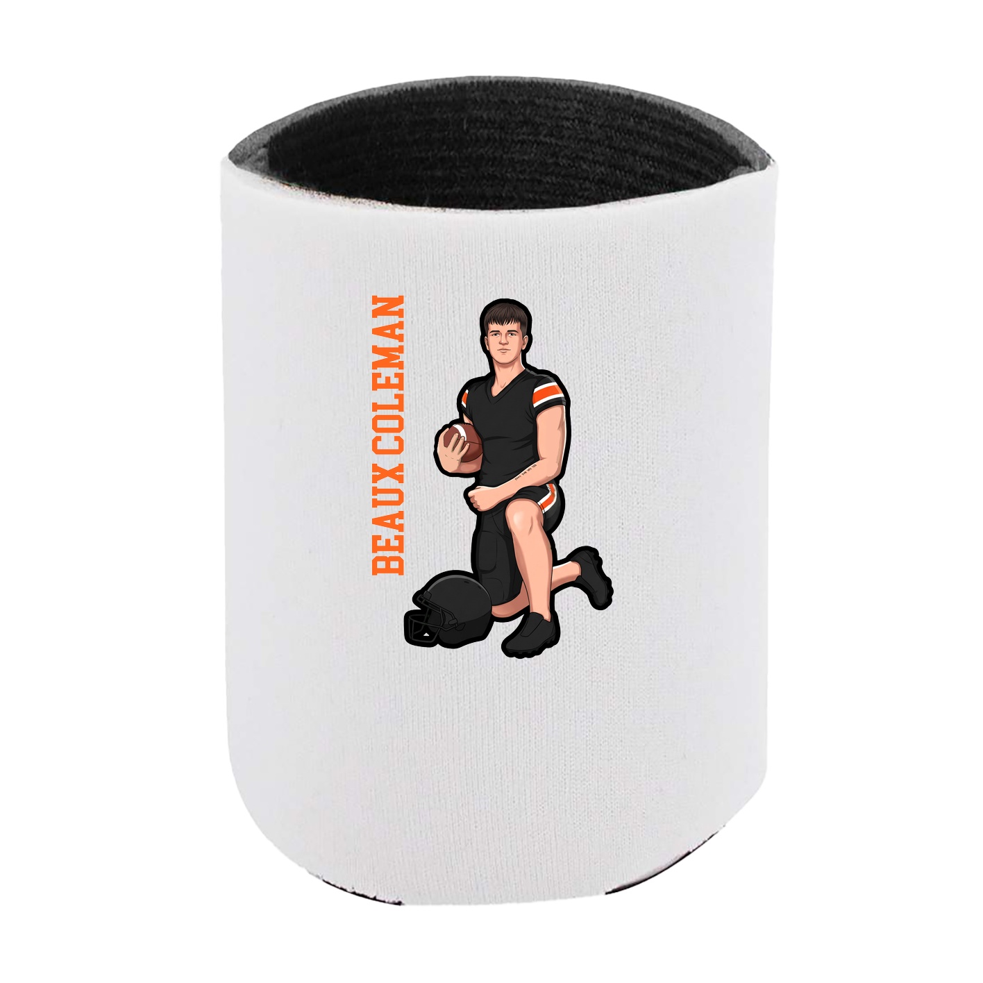 Can Holder — Name Vertical in White