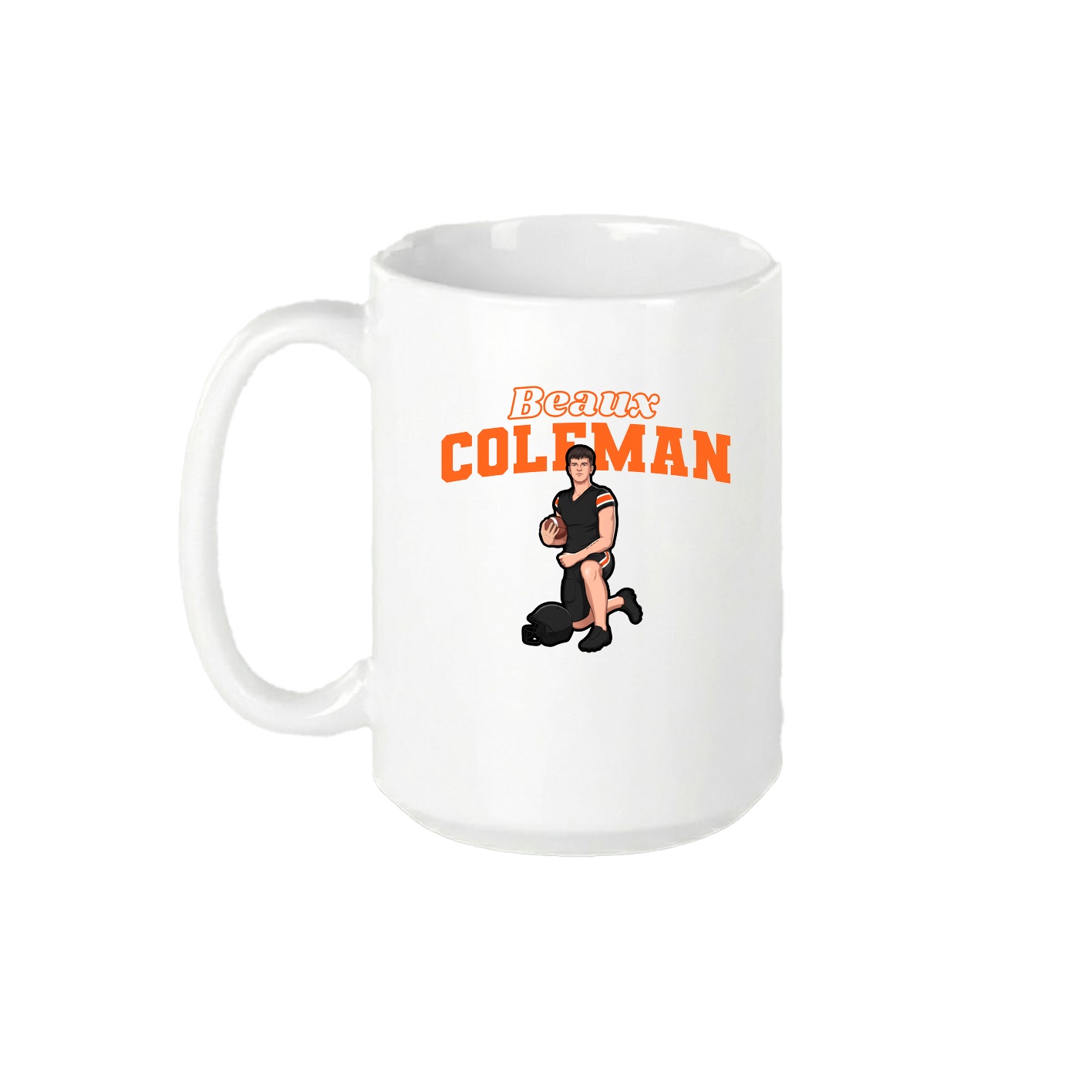 15oz Coffee Mug — Name Arch in White