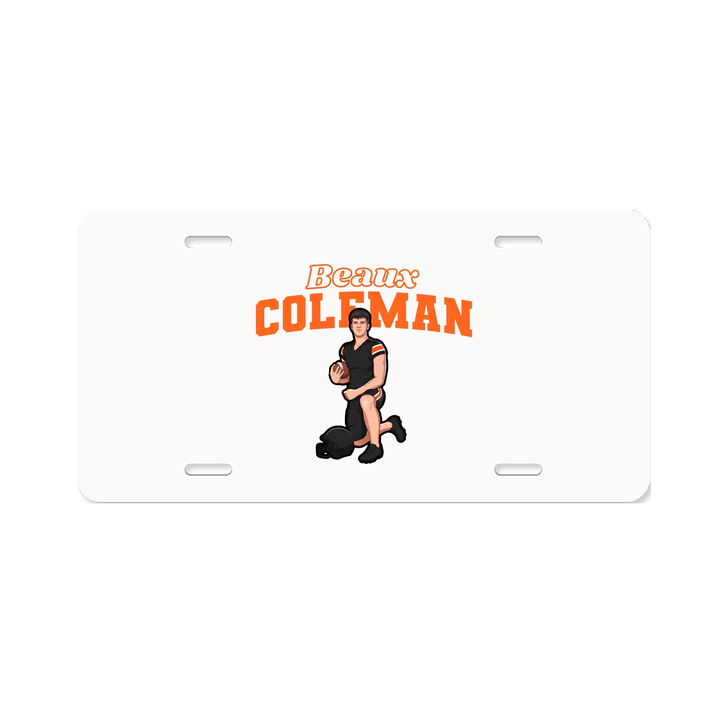 License Plate — Name Arch in Classic