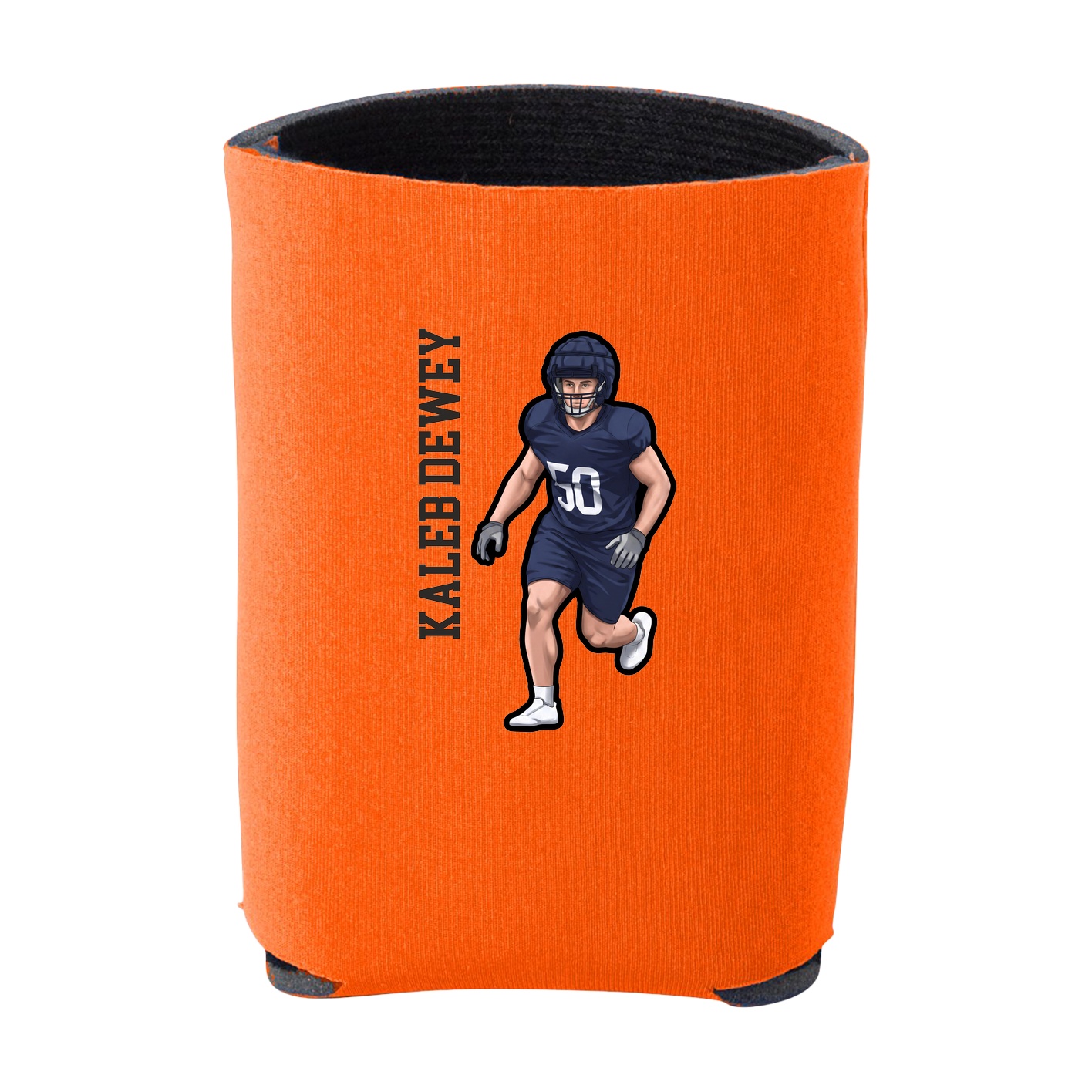 Can Holder — Name Vertical in Orange