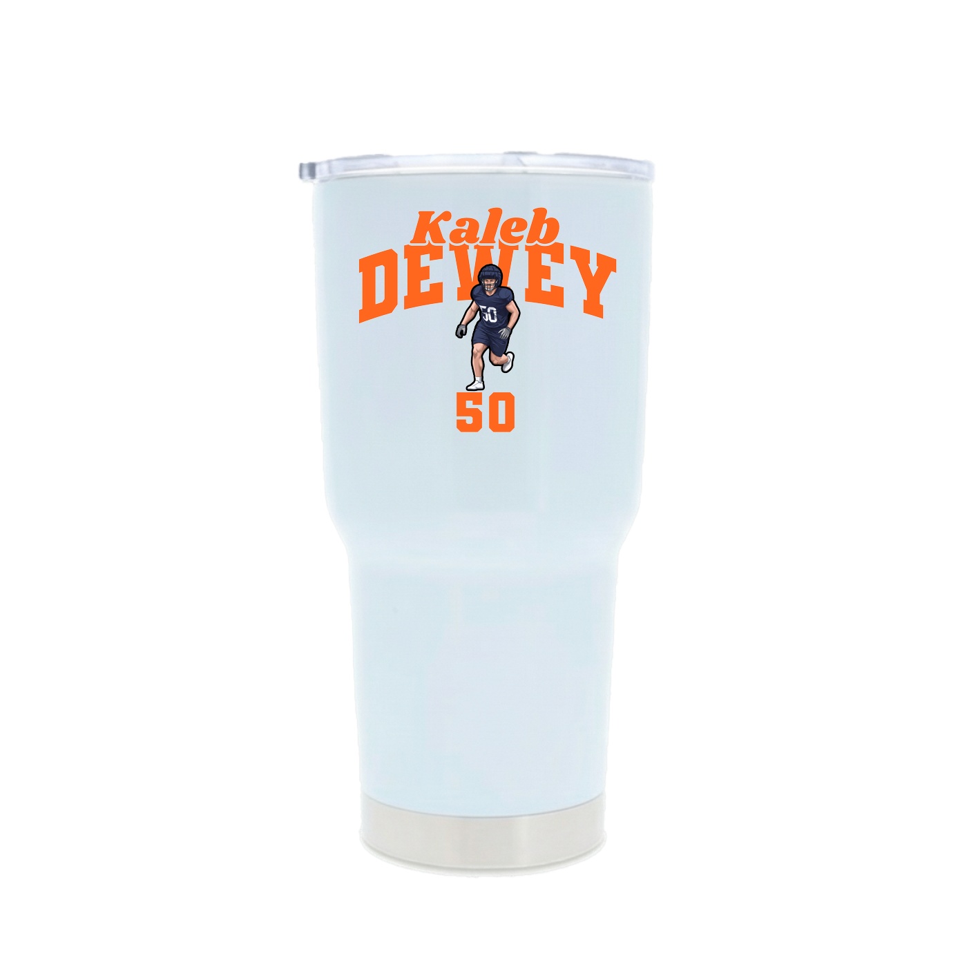 30oz Stainless Steel Tumbler — Signature Arch in White