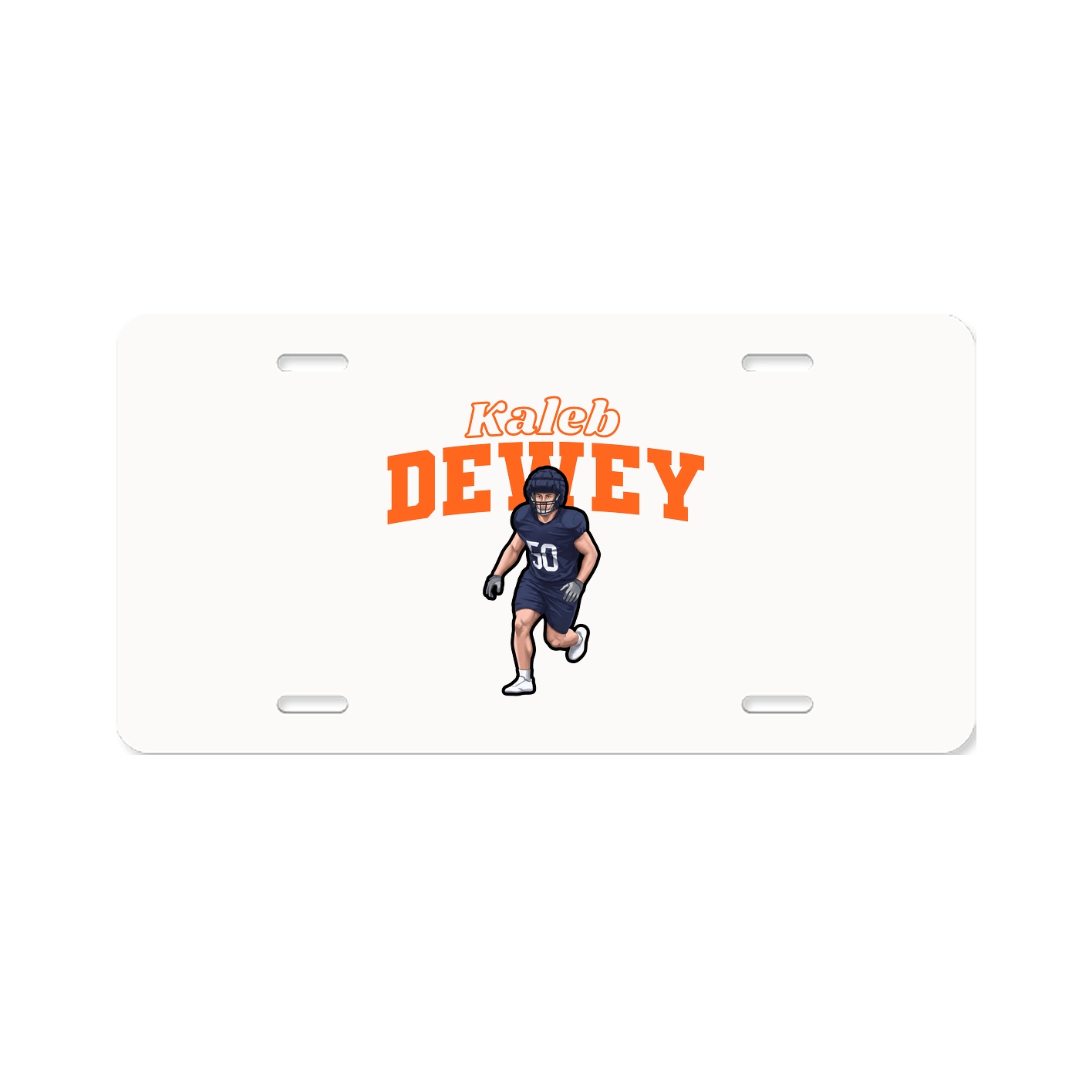 License Plate — Name Arch in Classic