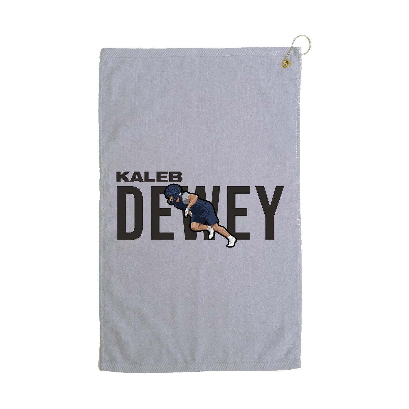 Golf Towel — Player Name in Grey