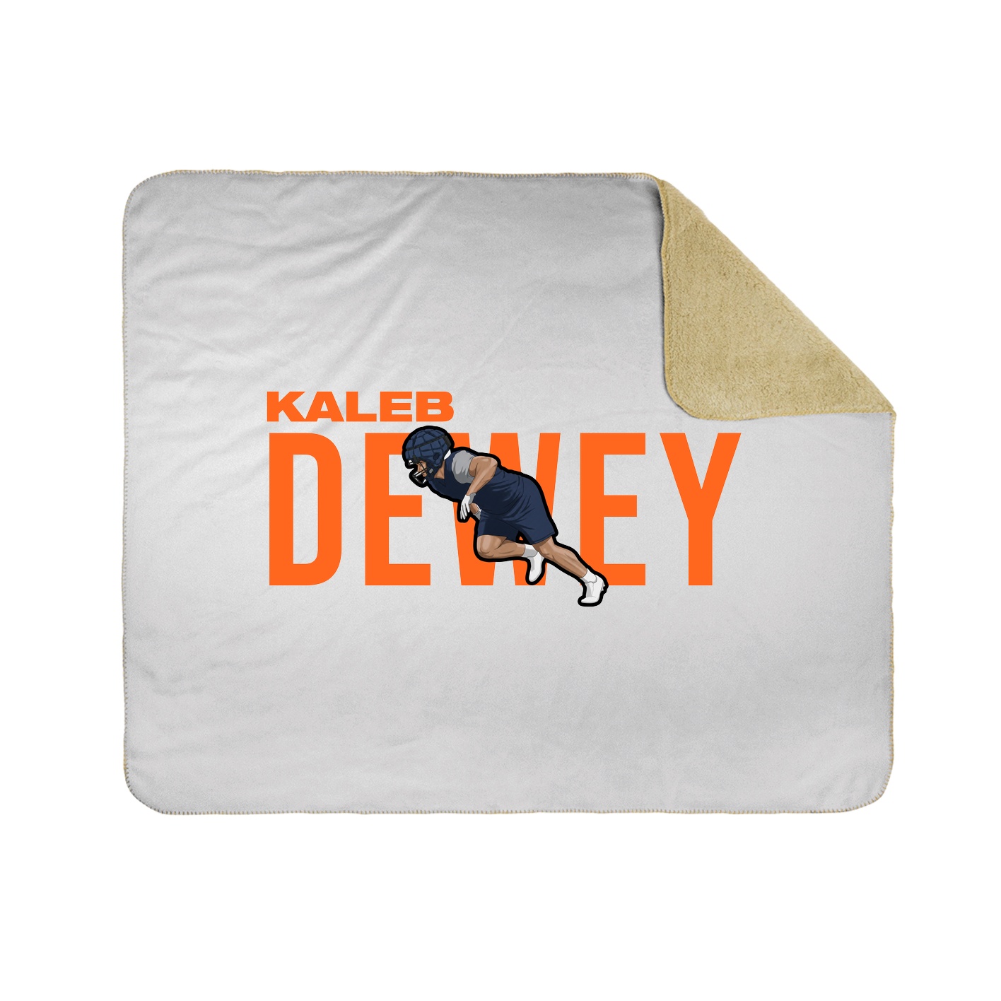 Throw Blanket — Player Name in White