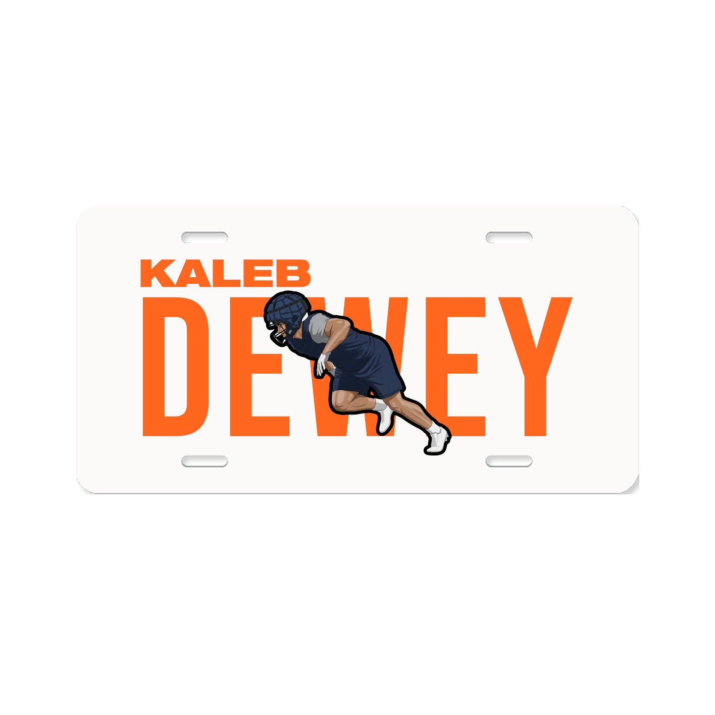 License Plate — Player Name in Classic