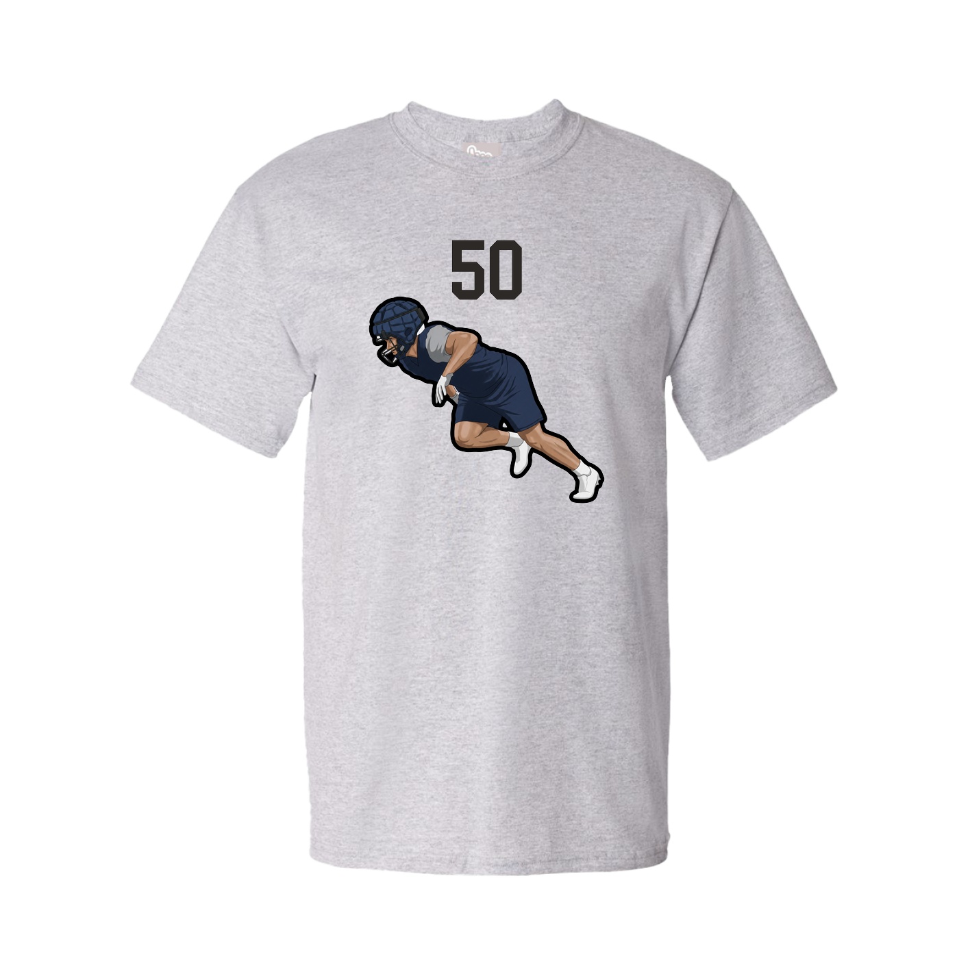 Youth Tee — Number Top in Grey
