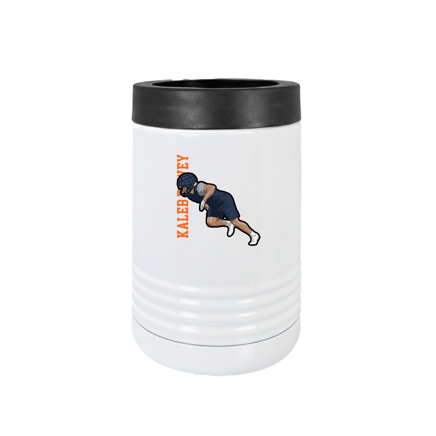 Beverage Holder — Name Vertical in White