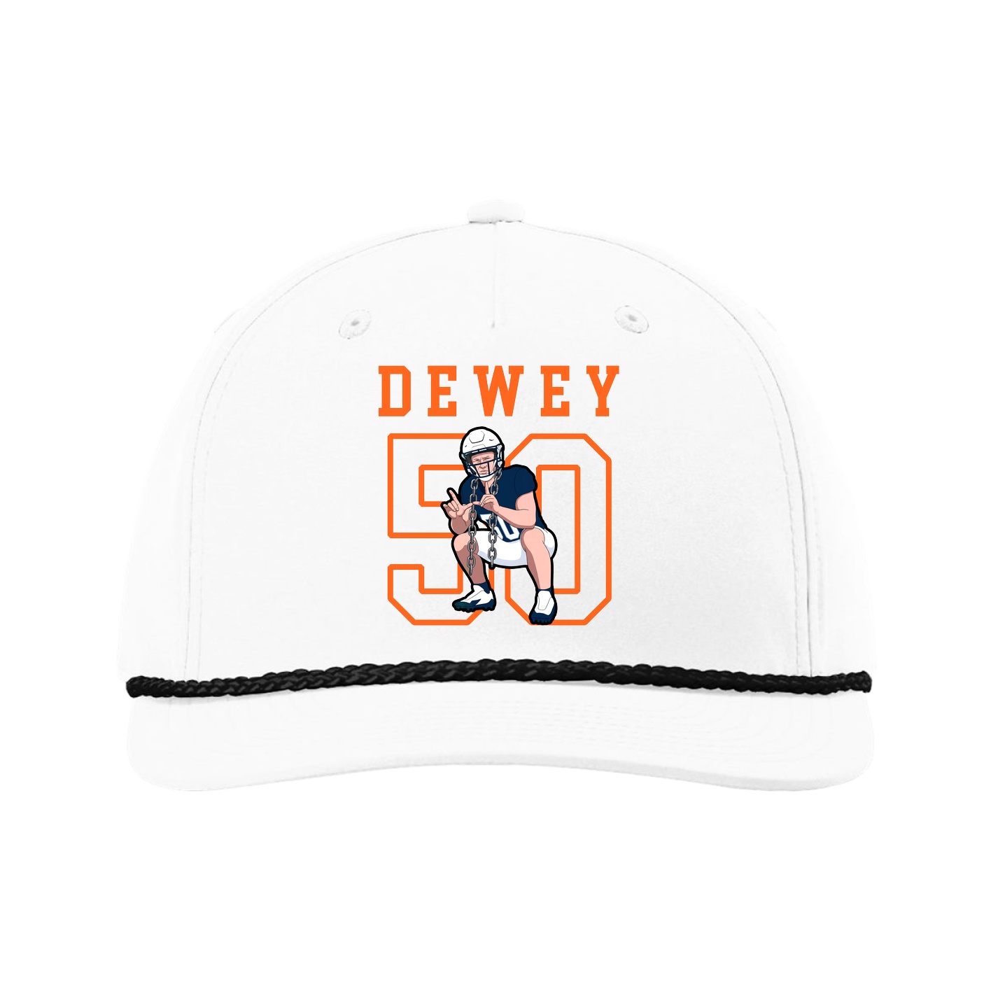 Five-Panel Classic Rope Cap — Shirsey in White